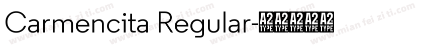 Carmencita Regular字体转换
